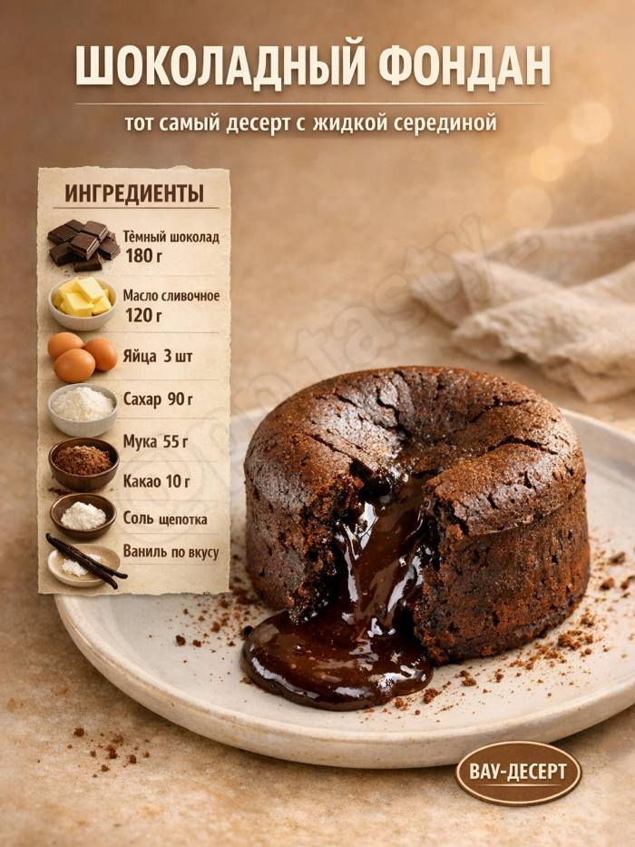 Кулинария>5 шоколадных десертов!