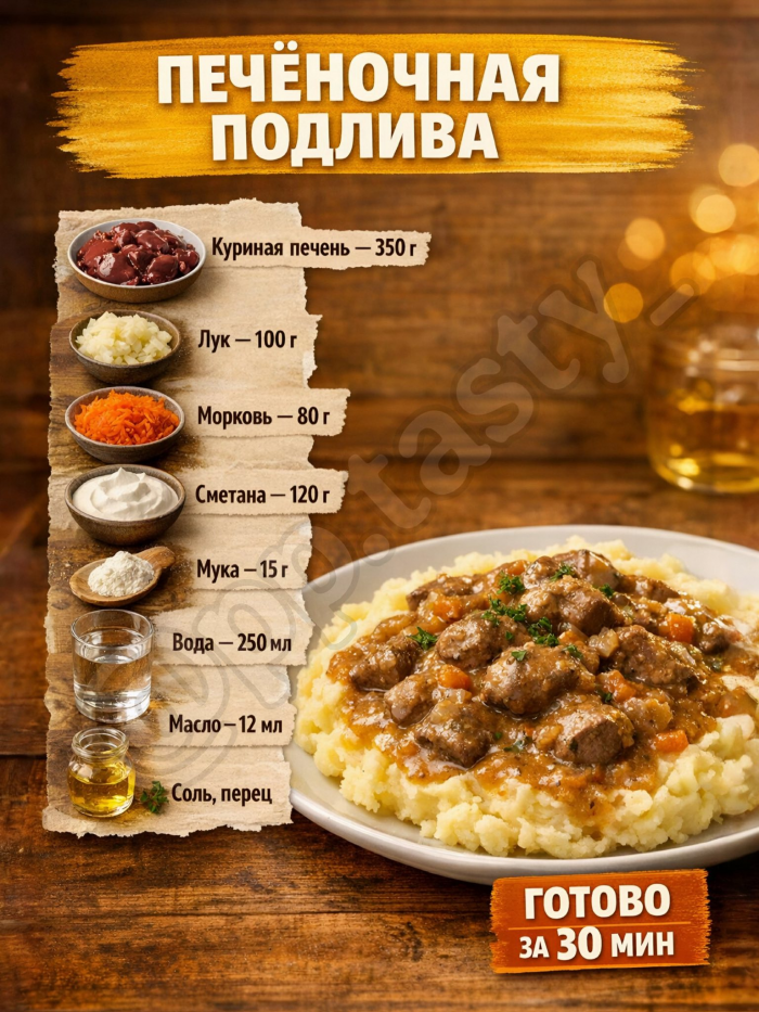 Кулинария> 5 ПОДЛИВ «КАК В СТОЛОВОЙ» !