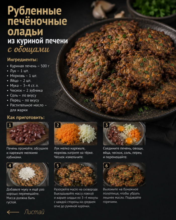 Кулинария>Куриная печень-5 домашних рецептов!