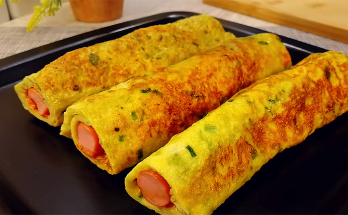 Чудо-трубочки к завтраку без использования теста. В основе капуста и яйца, а дети разбирают их первыми