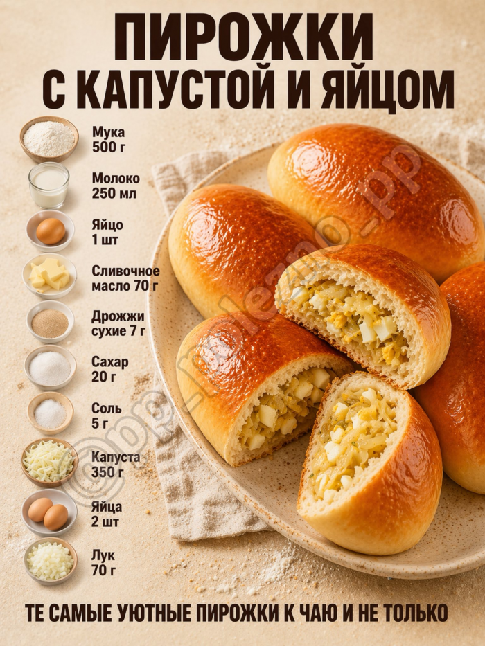 Кулинария>5 домашних пирожков!