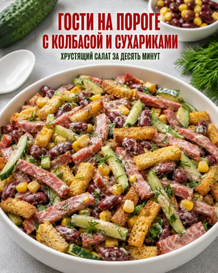 Кулинария>Эти салаты гости съедят раньше горячего !