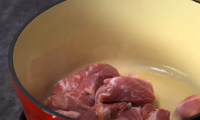 Рагу из фасоли со свининой на каждый день. Сытно и очена бюджетно