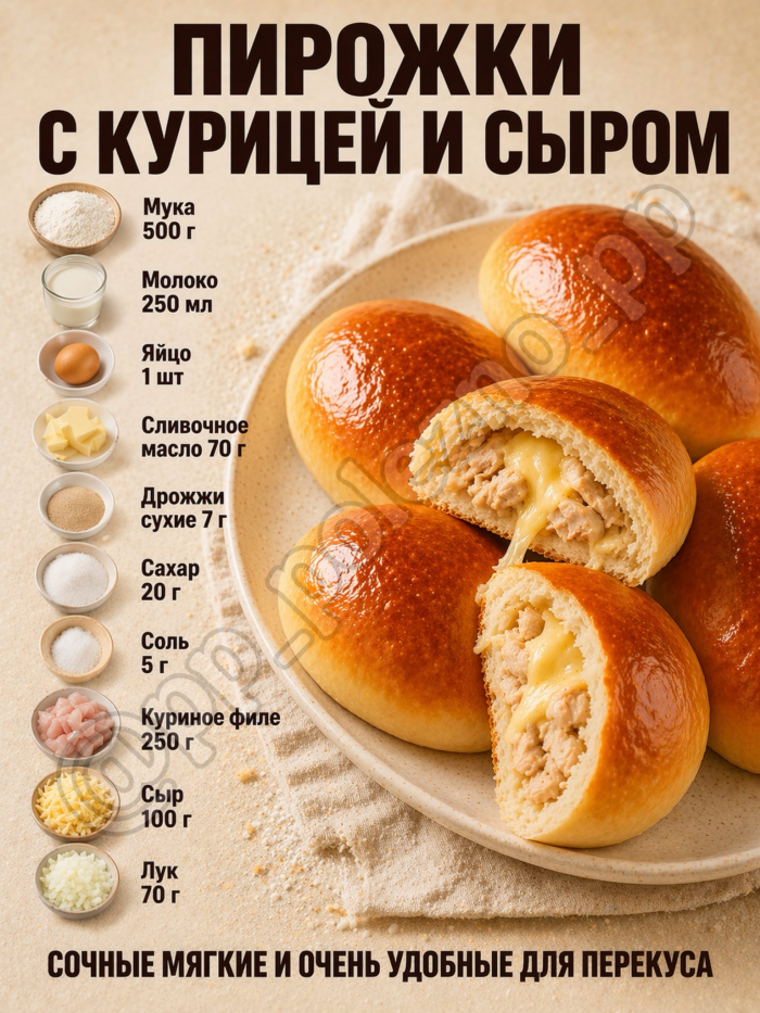 Кулинария>5 домашних пирожков!