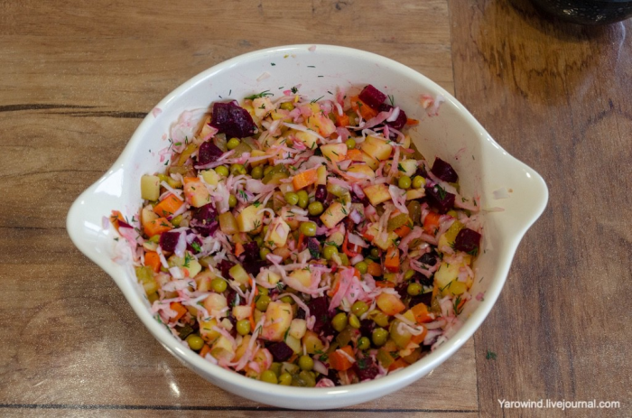 Винегрет с правильным соусом