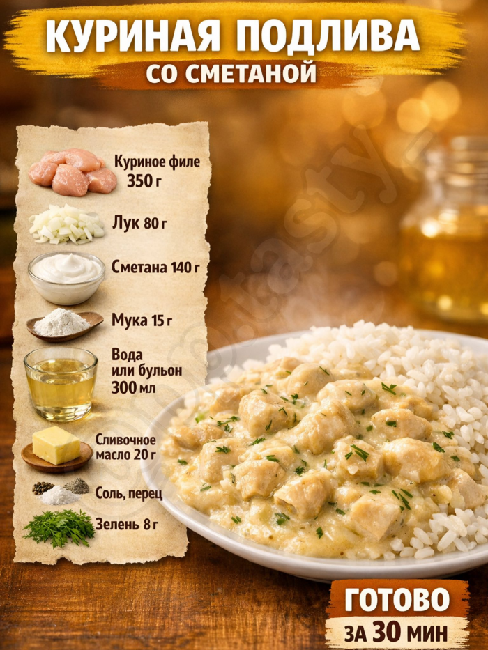 Кулинария> 5 ПОДЛИВ «КАК В СТОЛОВОЙ» !