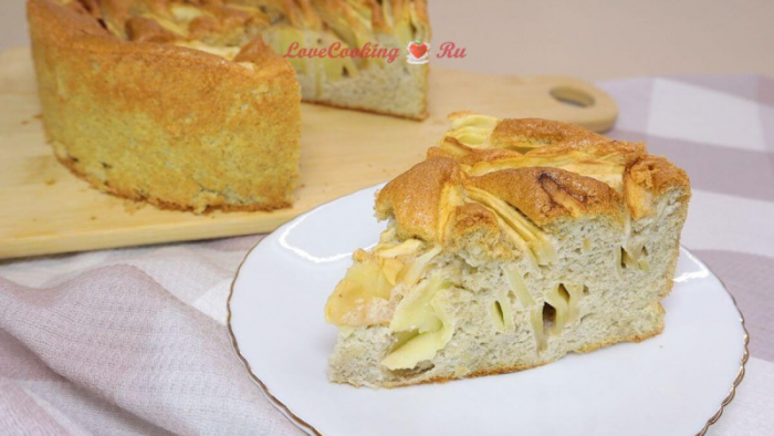 Воздушная ПП шарлотка из цельнозерновой муки