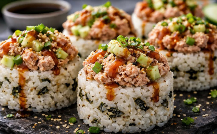 Смешайте банку тунца с рисом и забудете про роллы. На вид салат, но по вкусу суши
