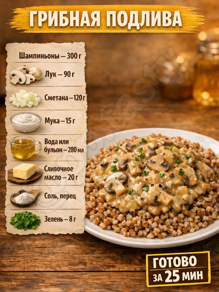 Кулинария> 5 ПОДЛИВ «КАК В СТОЛОВОЙ» !