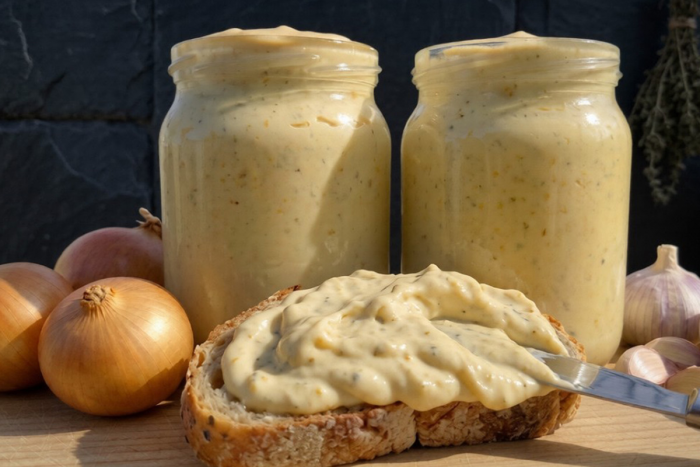 Два невероятных вкуса домашнего майонеза: из чеснока и лука