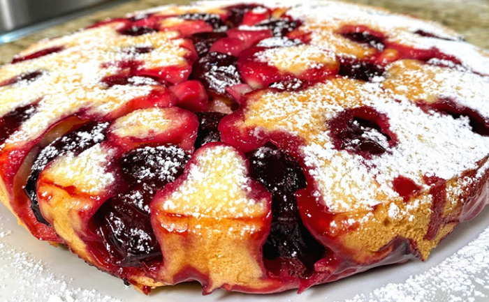 Восхитительный летний пирог на скорую руку: всегда влажный внутри и нежный