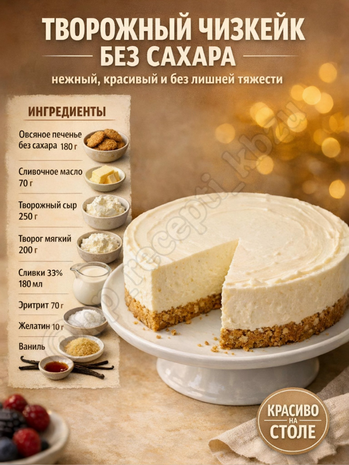 Кулинария>5 десертов без сахара!