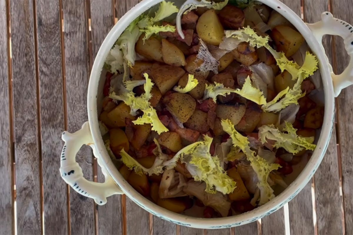 Простой и сытный салат по-арденнски. Хит деревенской кухни Франции
