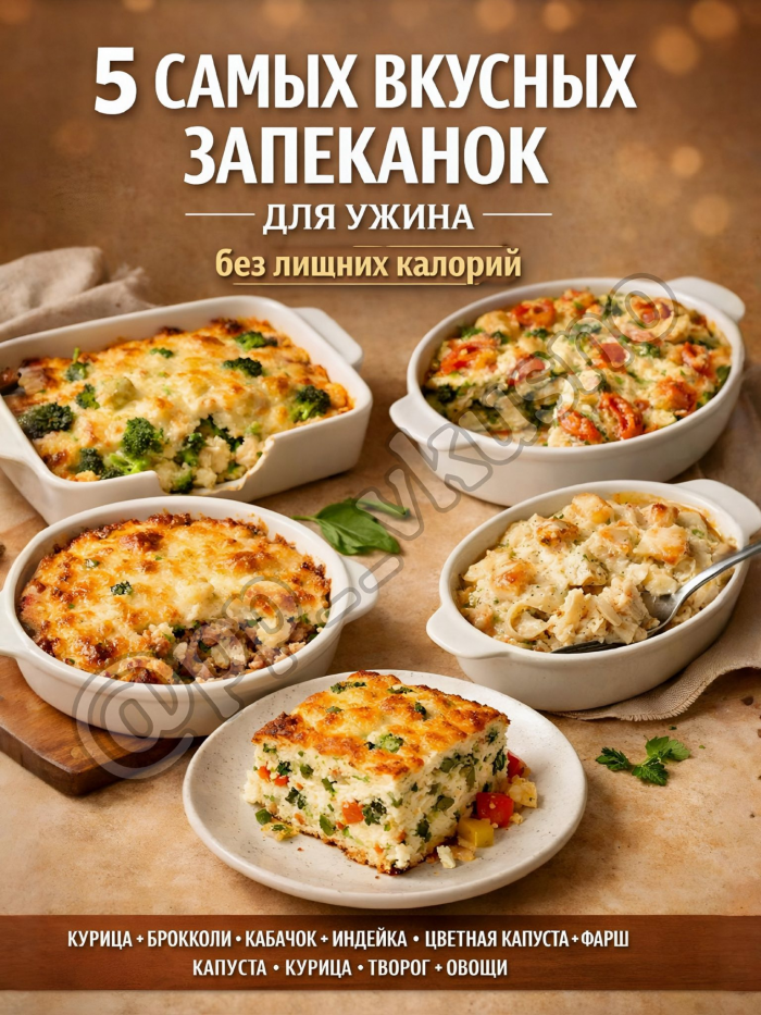 Кулинария>5 самых вкусных запеканок для ужина!