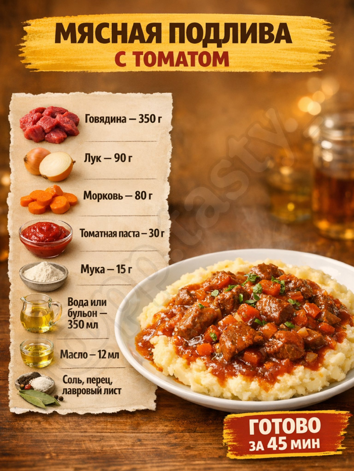 Кулинария> 5 ПОДЛИВ «КАК В СТОЛОВОЙ» !