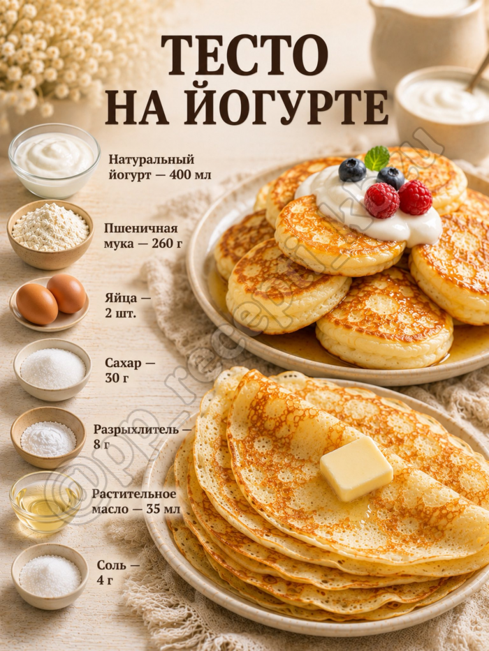 Кулинария>6 вариантов теста, которые точно стоит сохранить !