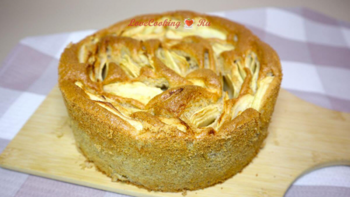 Воздушная ПП шарлотка из цельнозерновой муки