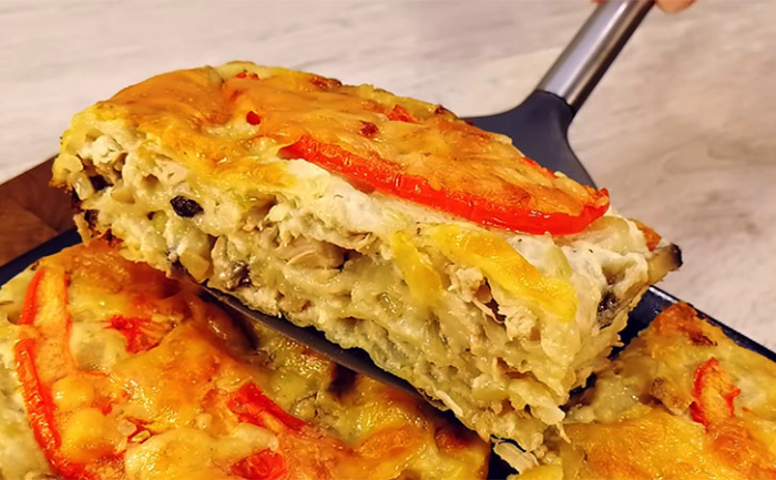 Необычный обед, который долго не надоест: в основе курица и лаваш