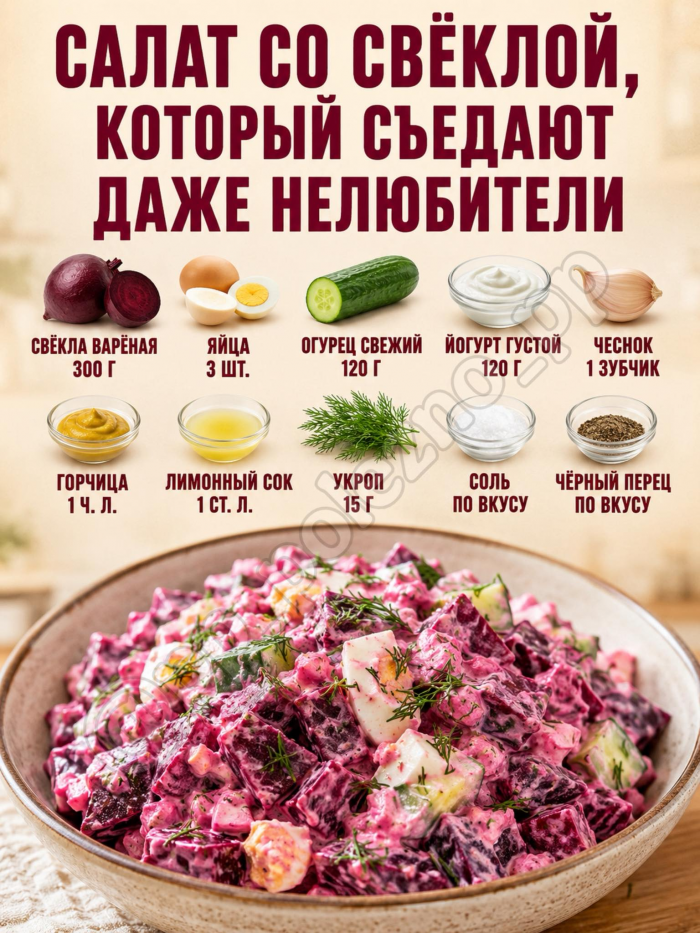 Кулинария>Салат со свёклой!